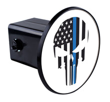 Load image into Gallery viewer, Punisher Skull Thin Blue Line Flag-Item #2803