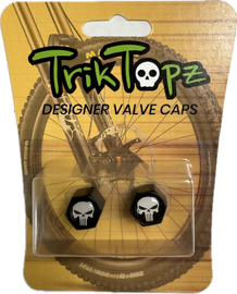 Block Shape Skull Head-Black/White(2 pack)-Item #8796