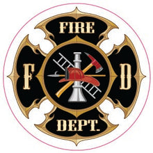 Load image into Gallery viewer, Fire Dept Black/White Maltese-Item #1233