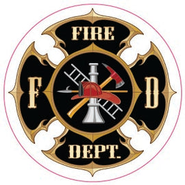 Fire Dept Black/White Maltese-Item #1233