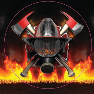 Fire Cross Axe & Helmet-Item #1236