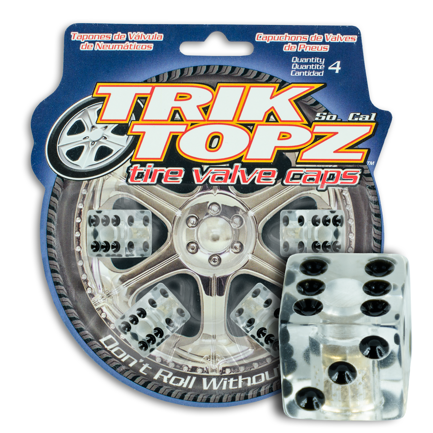 Dice Clear (4 Pack)-Item #8015 – Trik Topz Dice Clear (4 Pack)-Item #8015 – Trik Topz