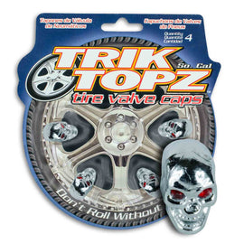 Skull Head Chrome (4 Pack)-Item #8033