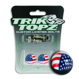 Flag License Bolt USA