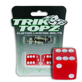 Dice License Bolt Red