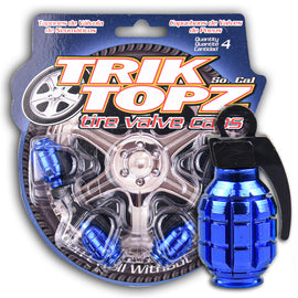 Hand Grenade Valve Cap - Blue (4 pack)-Item #8199