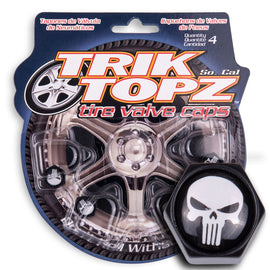 Block Shape Skull Head-Black/White(4 pack)-Item #8196